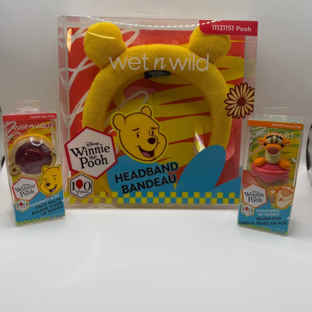 Wet n Wild OS Disney Winnie the Pooh 100 Years Headband Face Balm Blush Set